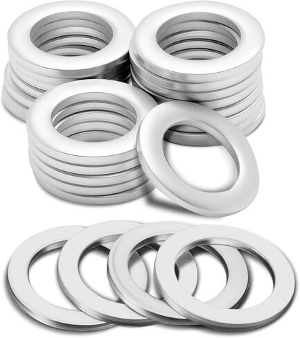 24-PCS Oil Drain Plug Gasket Washer, Aluminum M14 Crush Washer Oil Drain Plug with Lasting Sealing, OEM#94109-14000 Replacement for Honda Civic CRX Acura CL MDX in Saudi Arabia