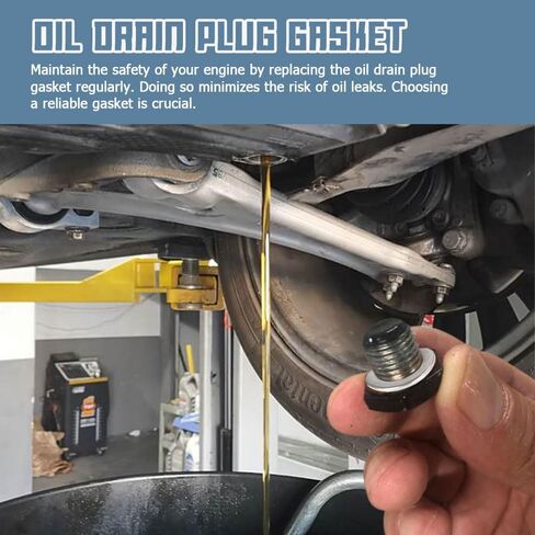 24-PCS Oil Drain Plug Gasket Washer, Aluminum M14 Crush Washer Oil Drain Plug with Lasting Sealing, OEM#94109-14000 Replacement for Honda Civic CRX Acura CL MDX in Saudi Arabia