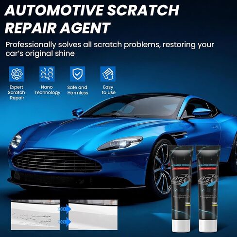 Nano Sparkle Cloth Car Scratch Remover for Vehicles, Nano Magic Cleaning Cloth for Minor Car Paint & Scratch Repair, Car Polish, Swirl & Water Spots Remover in Kuwait