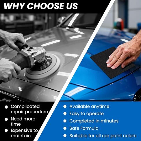 Nano Sparkle Cloth Car Scratch Remover for Vehicles, Nano Magic Cleaning Cloth for Minor Car Paint & Scratch Repair, Car Polish, Swirl & Water Spots Remover in Kuwait