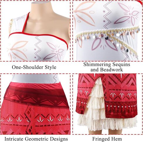 keaiyouhuo Princess Costume Dress for Women Adventure Outfit Dress Adult with Necklace Halloween Ocean Theme Party in Kuwait