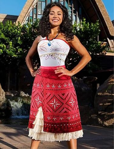 keaiyouhuo Princess Costume Dress for Women Adventure Outfit Dress Adult with Necklace Halloween Ocean Theme Party in Kuwait