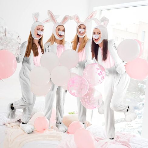 Tigeen Easter Bunny Plush Costume Adult White Rabbit Unisex Easter Party Cosplay Costume for Women Men in Saudi Arabia