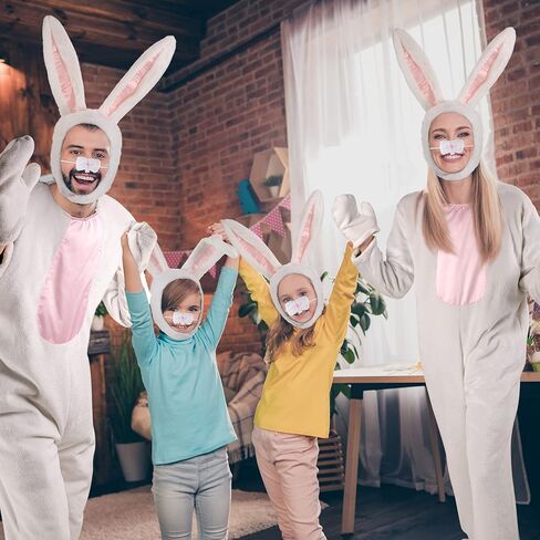 Tigeen Easter Bunny Plush Costume Adult White Rabbit Unisex Easter Party Cosplay Costume for Women Men in Saudi Arabia