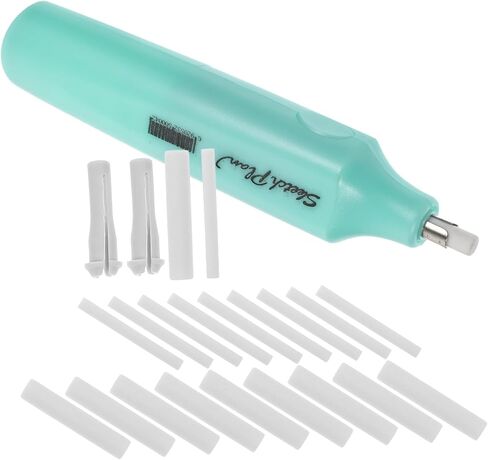 Gatuida Electric Eraser for Students Portable Compact Erasing Tool with Fine Detail Control for School Office Art Drawing Green in Saudi Arabia