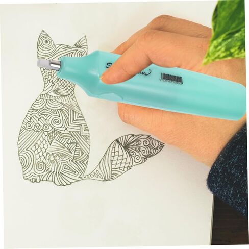 Gatuida Electric Eraser for Students Portable Compact Erasing Tool with Fine Detail Control for School Office Art Drawing Green in Saudi Arabia