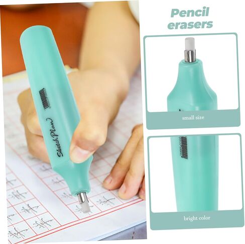 Gatuida Electric Eraser for Students Portable Compact Erasing Tool with Fine Detail Control for School Office Art Drawing Green in Saudi Arabia