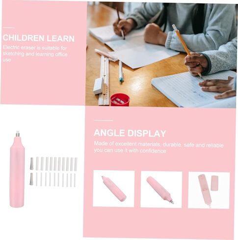 Electric Eraser for Students Portable Sketching Drawing Pencil Eraser with Fine Detail Control Safe Reliable Material Convenient Pen-Style Design for School Art Supplies in Saudi Arabia