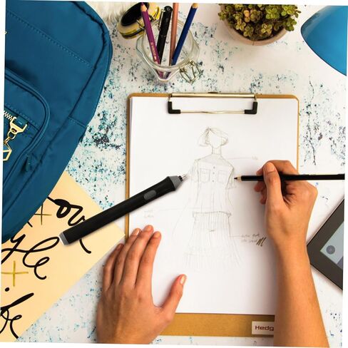 Electric Eraser Auto-Rotate Sketch Modification Tool for Artists Students Designers Black Electric Pencil Eraser for Drawing Correction and Highlighting in Saudi Arabia