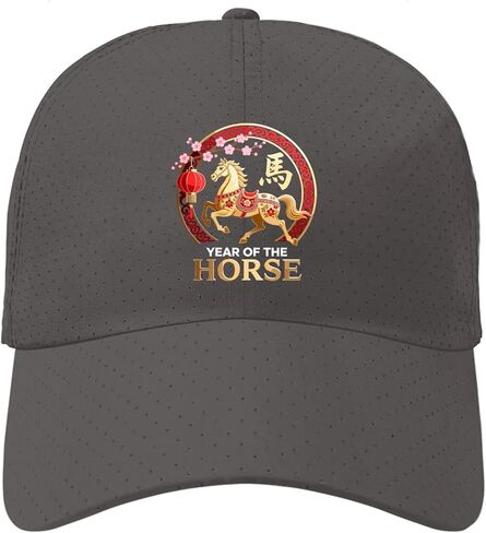 Chinese Year 2026 Baseball Hat Cycling Caps for Grandpa in Saudi Arabia