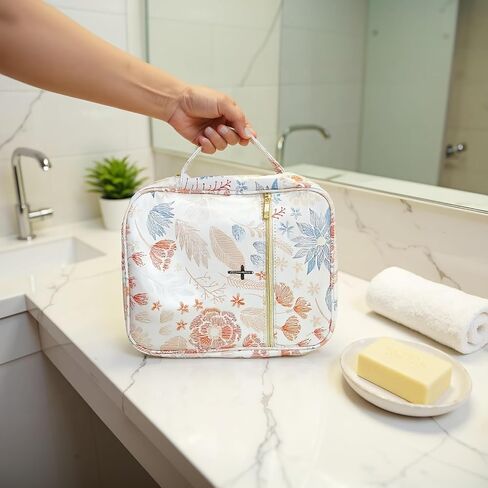 Large Bible Bag for Women, PU Leather Scripture Tote with Zipper Closure and Handles, 13x10x3 Inch Bible Cover Case for Church, Study, Travel, Gift for Christian Women in Kuwait