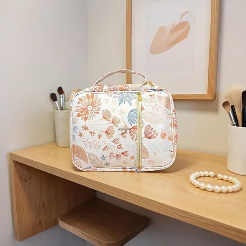 Large Bible Bag for Women, PU Leather Scripture Tote with Zipper Closure and Handles, 13x10x3 Inch Bible Cover Case for Church, Study, Travel, Gift for Christian Women in Kuwait