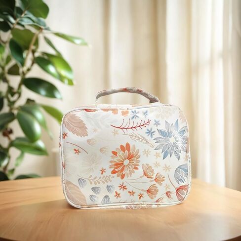 Large Bible Bag for Women, PU Leather Scripture Tote with Zipper Closure and Handles, 13x10x3 Inch Bible Cover Case for Church, Study, Travel, Gift for Christian Women in Kuwait