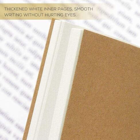12Pcs Kraft Paper Notebook Blank Travel Journal Notebooks for Writing Drawing Memo Pads and Work Notes Cover Notepad for School and Office in Saudi Arabia