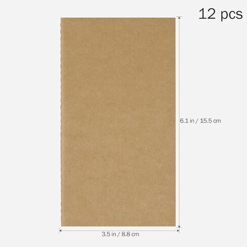 12Pcs Kraft Paper Notebook Blank Travel Journal Notebooks for Writing Drawing Memo Pads and Work Notes Cover Notepad for School and Office in Saudi Arabia