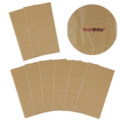 12Pcs Kraft Paper Notebook Blank Travel Journal Notebooks for Writing Drawing Memo Pads and Work Notes Cover Notepad for School and Office in Saudi Arabia