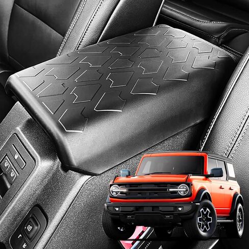 TPE Center Console Armrest Cover for Ford Bronco Accessories 2025 2024 2023 2022 2021,Prevent Dog Scratches Center Console Pad Waterproof Armrest Cover Fit Bronco 2/4 Door(Not Fit Sport) in Saudi Arabia