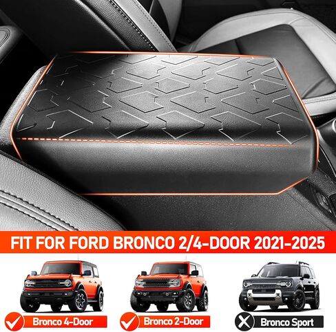 TPE Center Console Armrest Cover for Ford Bronco Accessories 2025 2024 2023 2022 2021,Prevent Dog Scratches Center Console Pad Waterproof Armrest Cover Fit Bronco 2/4 Door(Not Fit Sport) in Saudi Arabia