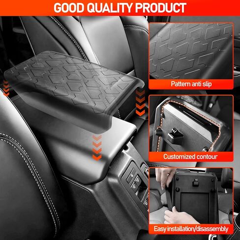 TPE Center Console Armrest Cover for Ford Bronco Accessories 2025 2024 2023 2022 2021,Prevent Dog Scratches Center Console Pad Waterproof Armrest Cover Fit Bronco 2/4 Door(Not Fit Sport) in Saudi Arabia