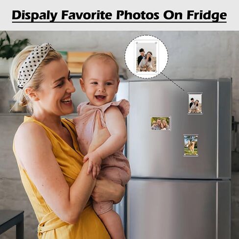 Gifts for Boyfriend Husband - 2 Pack Car Visor Photo Frame, Magnetic Acrylic Picture Holder for Polaroid & Wallet Photos (3.5x2.3), Personalized Valentine's Day Car Decorations in Saudi Arabia