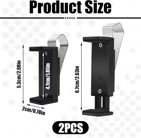 2 Pcs Garage Door Opener Clip,Adjustable Car Remote Control Visor,Garage Door Opener Holder,Visor Clip,Garage Opener Clip,Garage Door Opener Clip for Visor for Different Size Remotes 1.7-2.55 Inch in Saudi Arabia