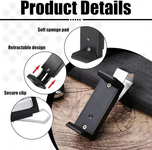 2 Pcs Garage Door Opener Clip,Adjustable Car Remote Control Visor,Garage Door Opener Holder,Visor Clip,Garage Opener Clip,Garage Door Opener Clip for Visor for Different Size Remotes 1.7-2.55 Inch in Saudi Arabia