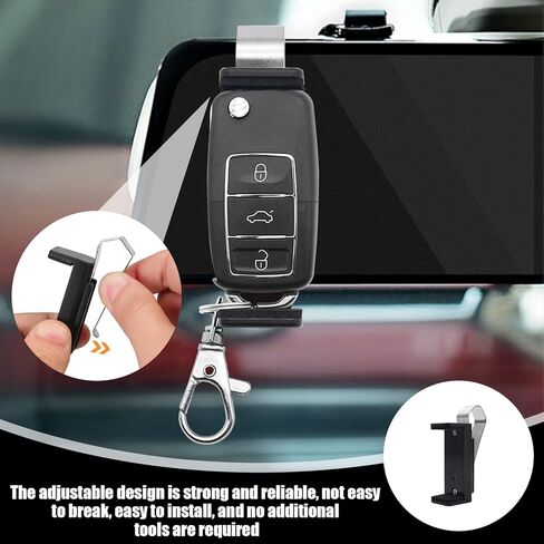 2 Pcs Garage Door Opener Clip,Adjustable Car Remote Control Visor,Garage Door Opener Holder,Visor Clip,Garage Opener Clip,Garage Door Opener Clip for Visor for Different Size Remotes 1.7-2.55 Inch in Saudi Arabia