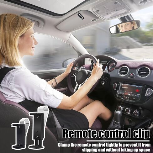 2 Pcs Garage Door Opener Clip,Adjustable Car Remote Control Visor,Garage Door Opener Holder,Visor Clip,Garage Opener Clip,Garage Door Opener Clip for Visor for Different Size Remotes 1.7-2.55 Inch in Saudi Arabia