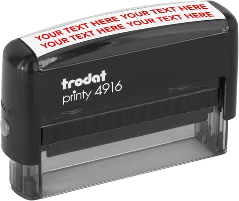 Stamp Pro Self Inking 2 Line Custom Stamp – Personalized Name or Text Stamp for Home, School, Crafts & Business Use – Choose Size, Font Style & Ink Color (Small) in Kuwait