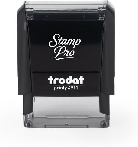 Stamp Pro Self Inking 2 Line Custom Stamp – Personalized Name or Text Stamp for Home, School, Crafts & Business Use – Choose Size, Font Style & Ink Color (Small) in Kuwait