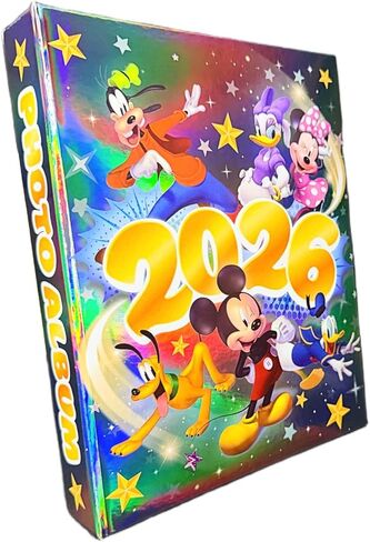 Mickey Mouse Retro 2024 Photo Album 4"X 6" Holds 200 Photos. in Kuwait