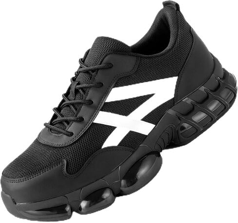 Steel Toe Shoes for Men Composite Toe Shoes Slip Resistant Work Shoes Puncture Proof Air Cushion Safety Shoes in Saudi Arabia