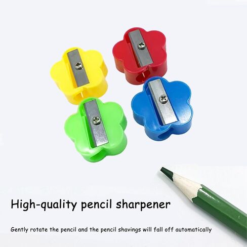 40 Pcs Mini Round Manual Pencil Sharpeners, Portable Pocket Sharpener for Office School Art Supplies, Multicolor Desktop Accessories for Home & Classroom Use in Saudi Arabia