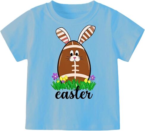 Boys Easter Shirts Kids Cotton Graphic Tees Casual T-Shirts 3-7 Years in Saudi Arabia