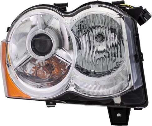 Right Headlight Lens Housing Compatible With Jeep Grand Cherokee 2010 2009 2008 P-3595467 in Saudi Arabia