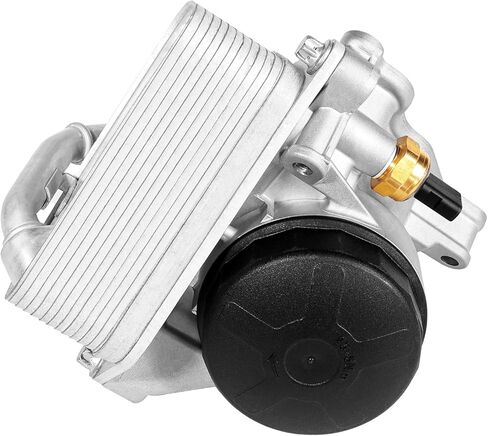 06F115397J Aluminium A4 Engine Oil Filter Housing with Engine Oil Cooler Assembly for Audi A3 A4 TT Quattro 06F115397H 06F115397K VW Passat Oil Cooler Compatible with VW Jetta GTI Golf EOS 2.0L L4 in Saudi Arabia