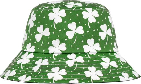 St Patricks Day Bucket Hats for Men Women Green Fisherman Sun Hat Shamrock Top Cap in Saudi Arabia