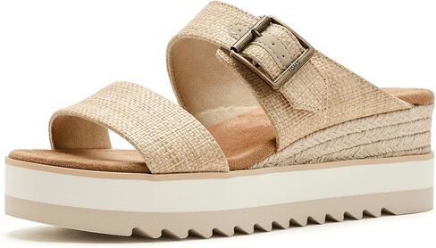 TOMS Women's Diana Mule Buckle Espadrille Wedge Sandal in Saudi Arabia