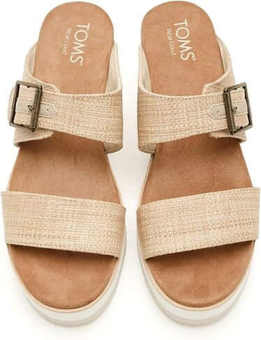 TOMS Women's Diana Mule Buckle Espadrille Wedge Sandal in Saudi Arabia