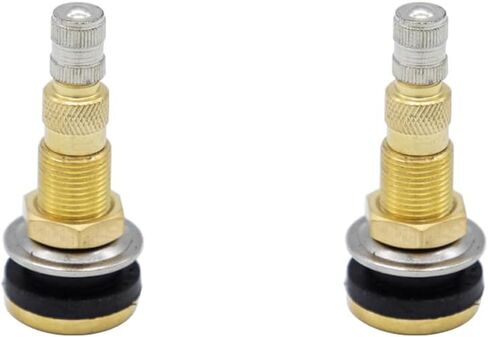 4 قطع سيقان صمام الإطارات TR618A - صمام هواء/سائل نحاسي عالي التحمل بدون أنابيب لفتحة 0.625 بوصة، يناسب الجرارات الزراعية، استبدال أساسي لعجلات الصف in Kuwait