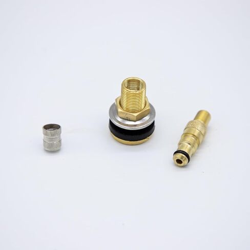 4pcs TR618A Tire Valve Stems - Heavy Duty Brass Tubeless Air/Liquid Valve for 0.625" Hole, Fits Agricultural Tractors, Graders Wheels Core Replacement in Saudi Arabia