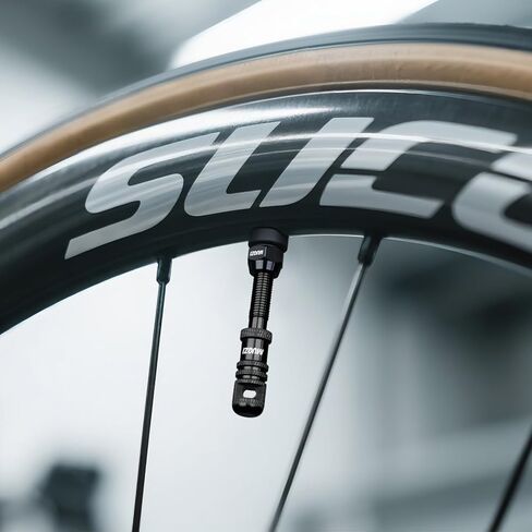 2PCS Tubeless Valve Stem, Tubeless Presta Valve Stem, Presta Valve Core Removing Tool Cap, 45MM Grey in Kuwait