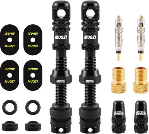 2PCS Tubeless Valve Stem, Tubeless Presta Valve Stem, Presta Valve Core Removing Tool Cap, 45MM Grey in Kuwait
