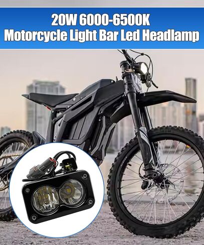 Motorcycle Light Bar Led Headlight Kit Fits for Talaria Sting R MX4 MX3, for Sur-Ron Segway X260,20W 6000-6500K Upgrade Motorcycle Front Lights Bars Led Headlamp in Saudi Arabia