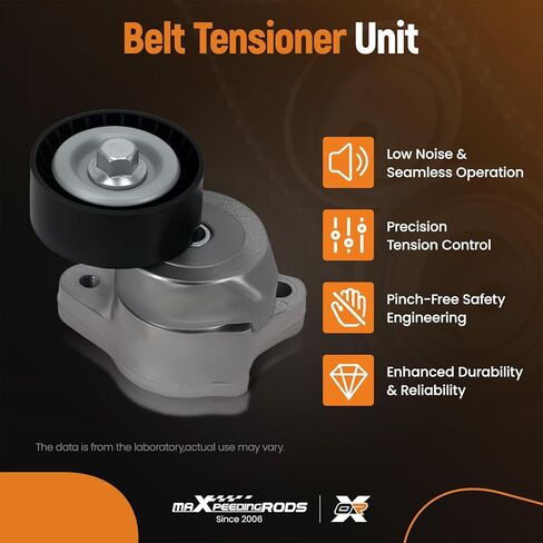 maXpeedingrods Belt Tensioner Assembly with Pulley for Jeep Cherokee 2014-2023 Renegade 2015-2021 Chrysler 200 2015-2017 Compass 2018-2022 Dodge Dart 2013-2016 Fiat 500X 2016-2018 19311461 4627742AA in Saudi Arabia