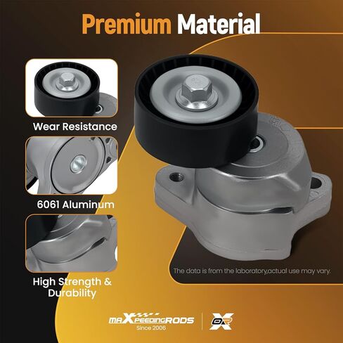 maXpeedingrods Belt Tensioner Assembly with Pulley for Jeep Cherokee 2014-2023 Renegade 2015-2021 Chrysler 200 2015-2017 Compass 2018-2022 Dodge Dart 2013-2016 Fiat 500X 2016-2018 19311461 4627742AA in Saudi Arabia