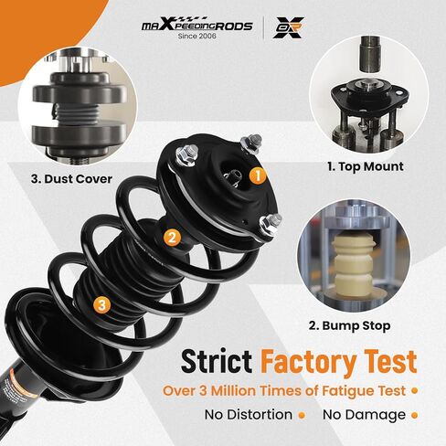 دعامة أمامية 2 قطعة من maXpeedingrods لسيارة Honda Civic 2012 سيدان 1.8L 1.5L L4, 172926 172925 دعامة امتصاص الصدمات الكاملة مع مجموعة زنبركية ملفوفة in Kuwait