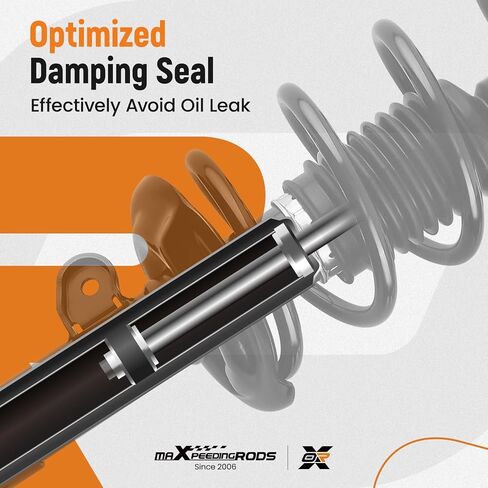 دعامة أمامية 2 قطعة من maXpeedingrods لسيارة Honda Civic 2012 سيدان 1.8L 1.5L L4, 172926 172925 دعامة امتصاص الصدمات الكاملة مع مجموعة زنبركية ملفوفة in Kuwait