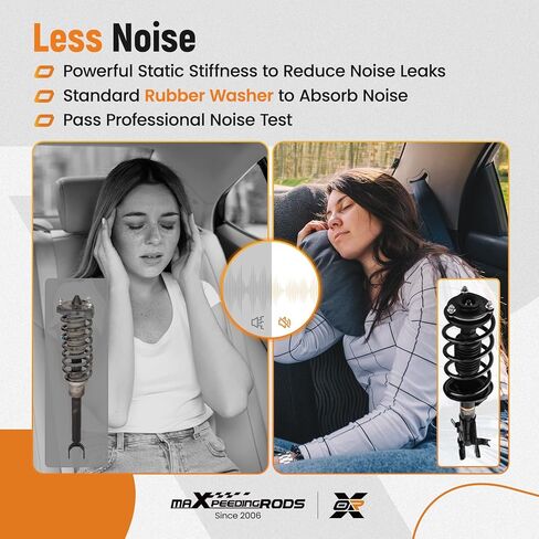 دعامة أمامية 2 قطعة من maXpeedingrods لسيارة Honda Civic 2012 سيدان 1.8L 1.5L L4, 172926 172925 دعامة امتصاص الصدمات الكاملة مع مجموعة زنبركية ملفوفة in Kuwait