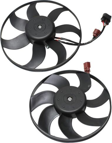Replacement Set of 2 Cooling Fan Assemblies fits Volkswagen Jetta Wagon 2.0L Gas Turbo 2009 (SEL Wagon) Driver and Passenger in Saudi Arabia